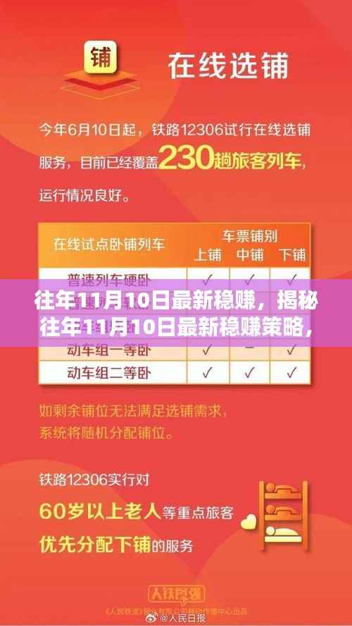 揭秘往年11月10日稳赚策略,三大要点深度解析助你赚钱之道