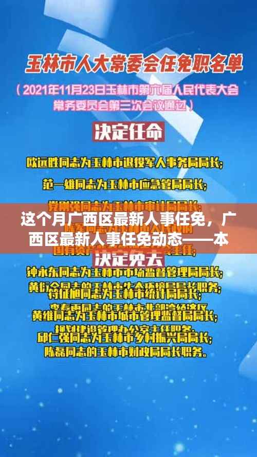 广西区最新人事任免动态,本月焦点解析
