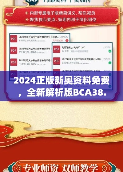 2024正版新奥资料免费,全新解析版BCA38.57解读