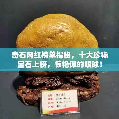 奇石网红榜单揭秘,十大珍稀宝石上榜,惊艳你的眼球!