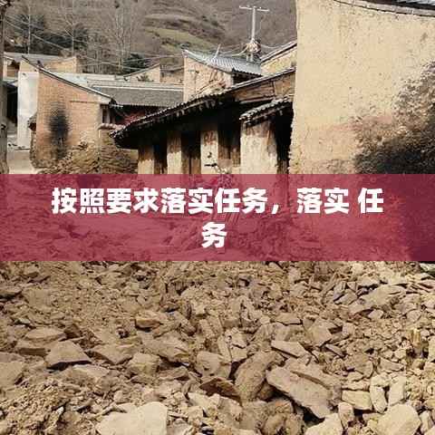 按照要求落实任务,落实 任务